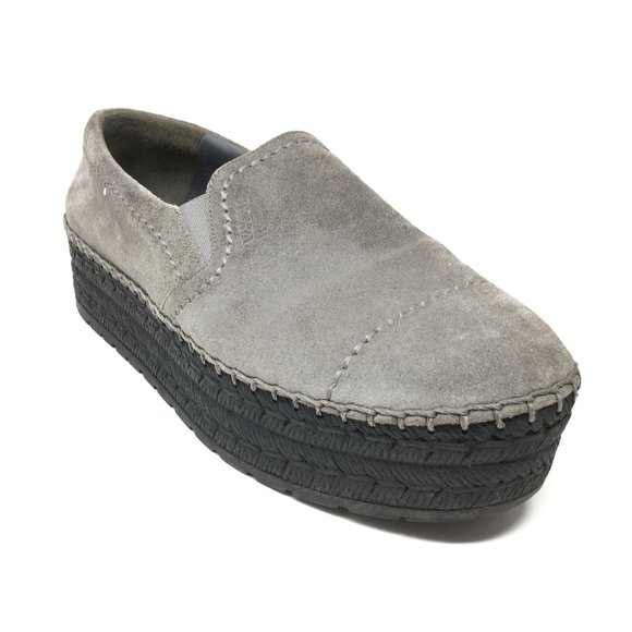 Prada Platform Loafers Shoes Size 39 EU/9 US Gray - Picture 1 of 10